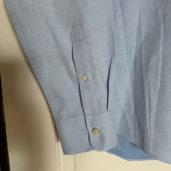Zara Men’s Sky Blue Slim Fit Dress Shirt – Size L - Picture 5 of 7